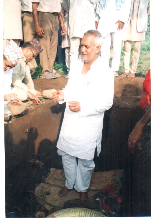Community gathering during the founding years
