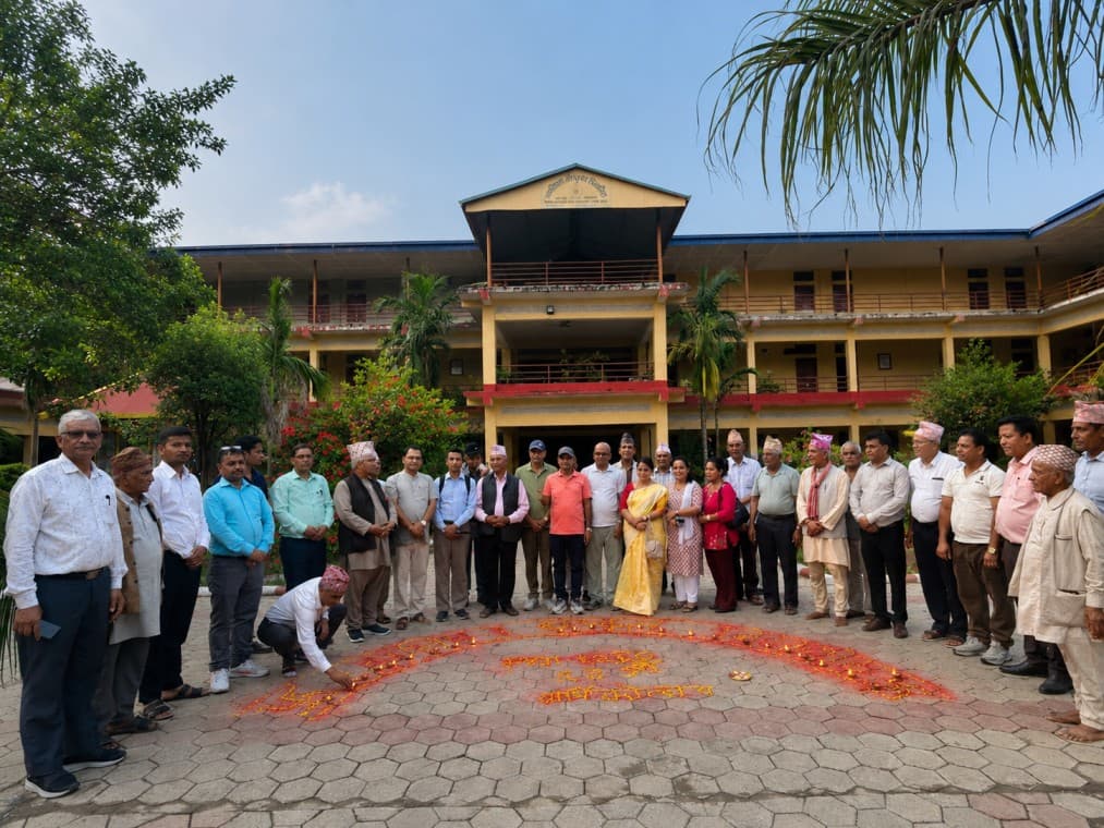 24th Foundation Day celebration outside the campus building