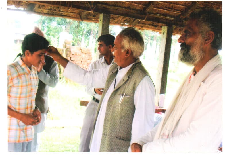 Founding ceremony rituals at the original campus site